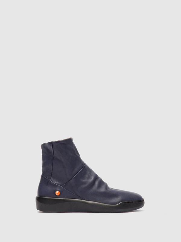 Zip Up Ankle Boots BLER550SOF NAVY